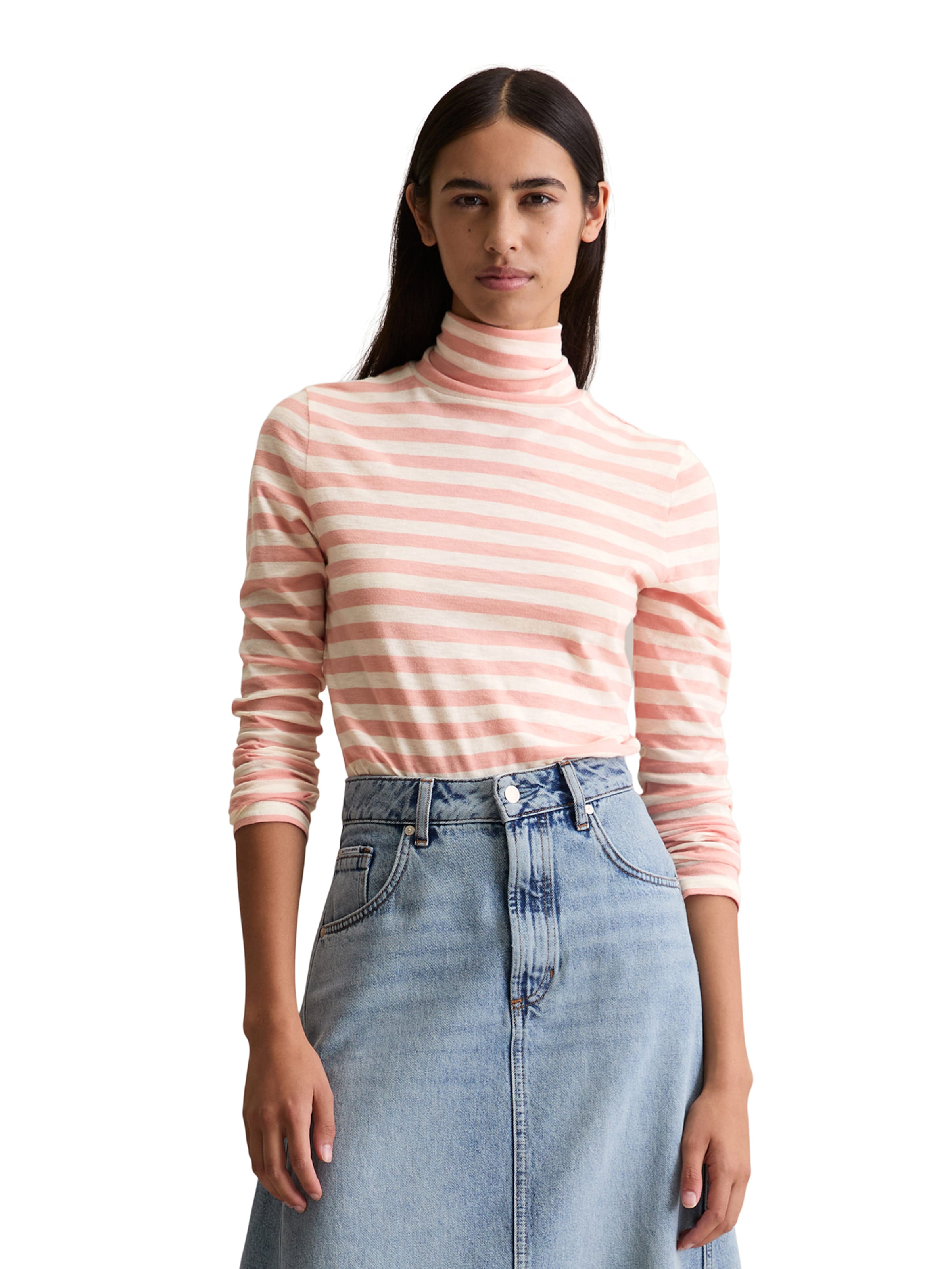 Tricou de la Marc O'Polo DENIM pe roz: față