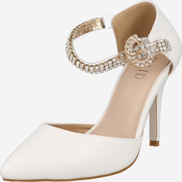 Raid Slingback Pumps in White: front