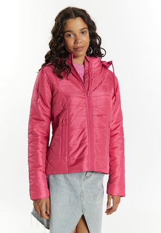 MYMO Демисезонная куртка в Ярко-розовый: спереди