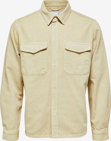 SELECTED HOMME Comfort fit Tussenjas 'Troy' in Beige: voorkant