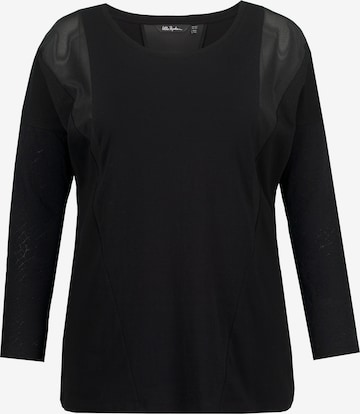 T-shirt Ulla Popken en noir : devant