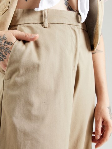 Wide Leg Pantalon 'Sanda' WEEKDAY en beige