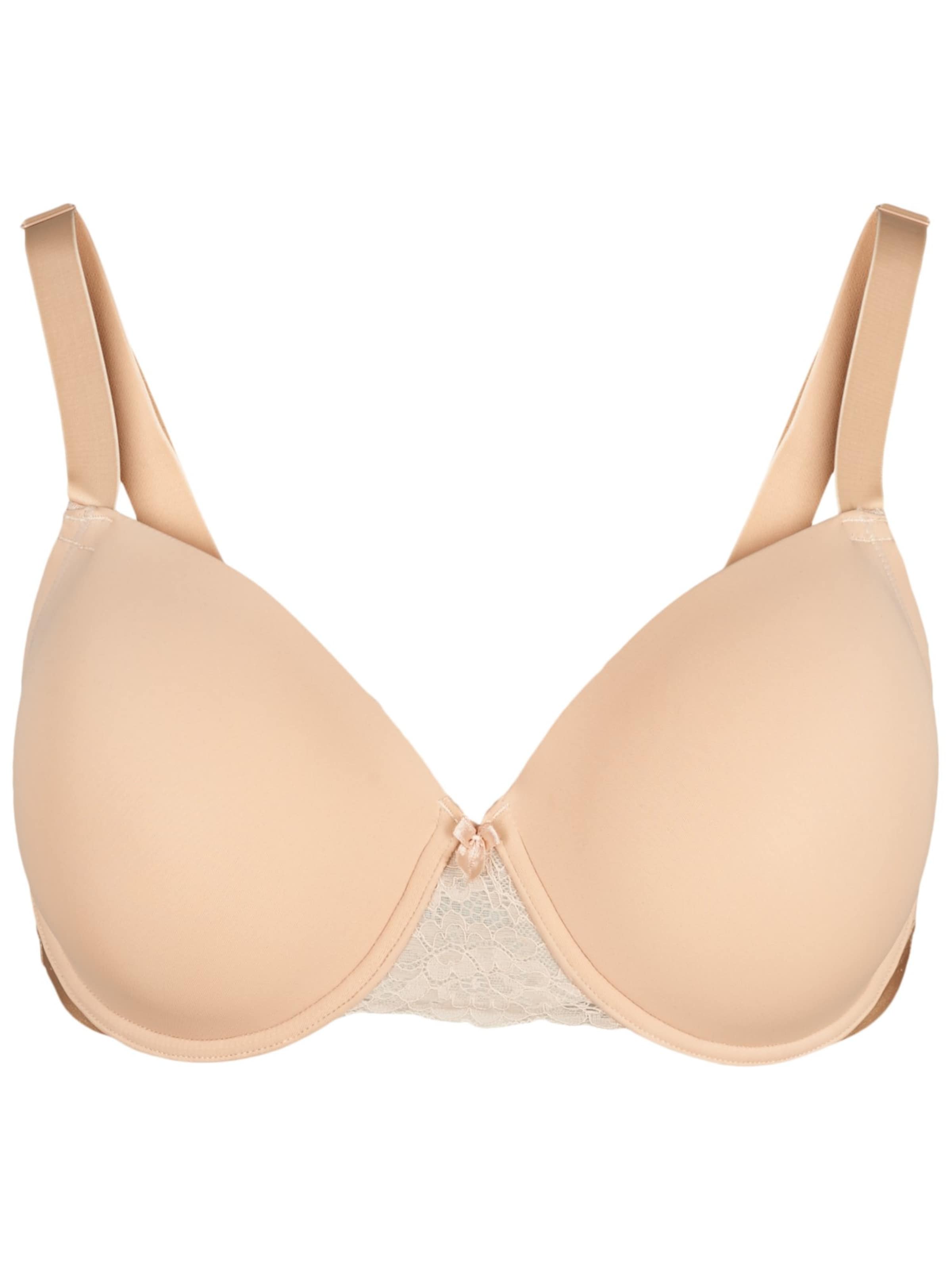 Devoted by Zizzi T-shirt Podprsenka 'Lfie' – béžová: přední strana