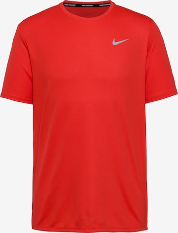 NIKE Performance Shirt 'MILER' in Red: front
