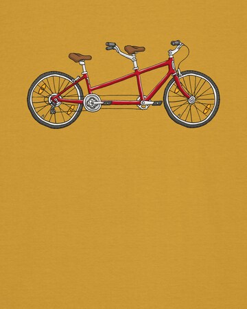 T-Shirt ' Tandem ' Watapparel en jaune