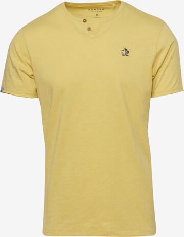 T-Shirt KOROSHI en jaune : devant