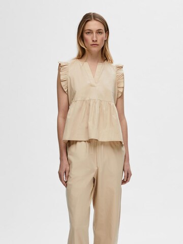 SELECTED FEMME Blouse 'Blair-Ida' in Beige: front
