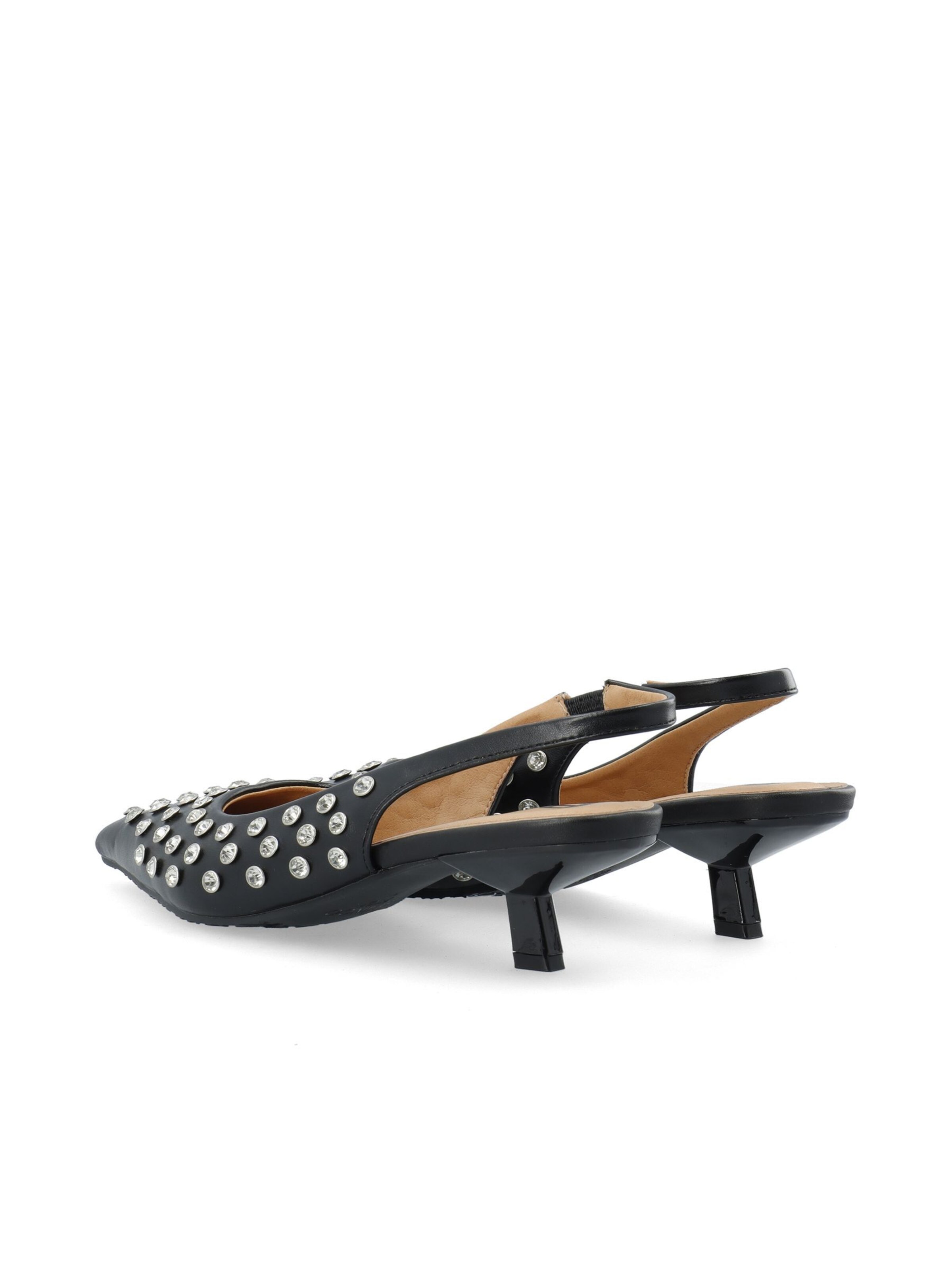 Escarpins 'KRISTIN' Bianco en noir