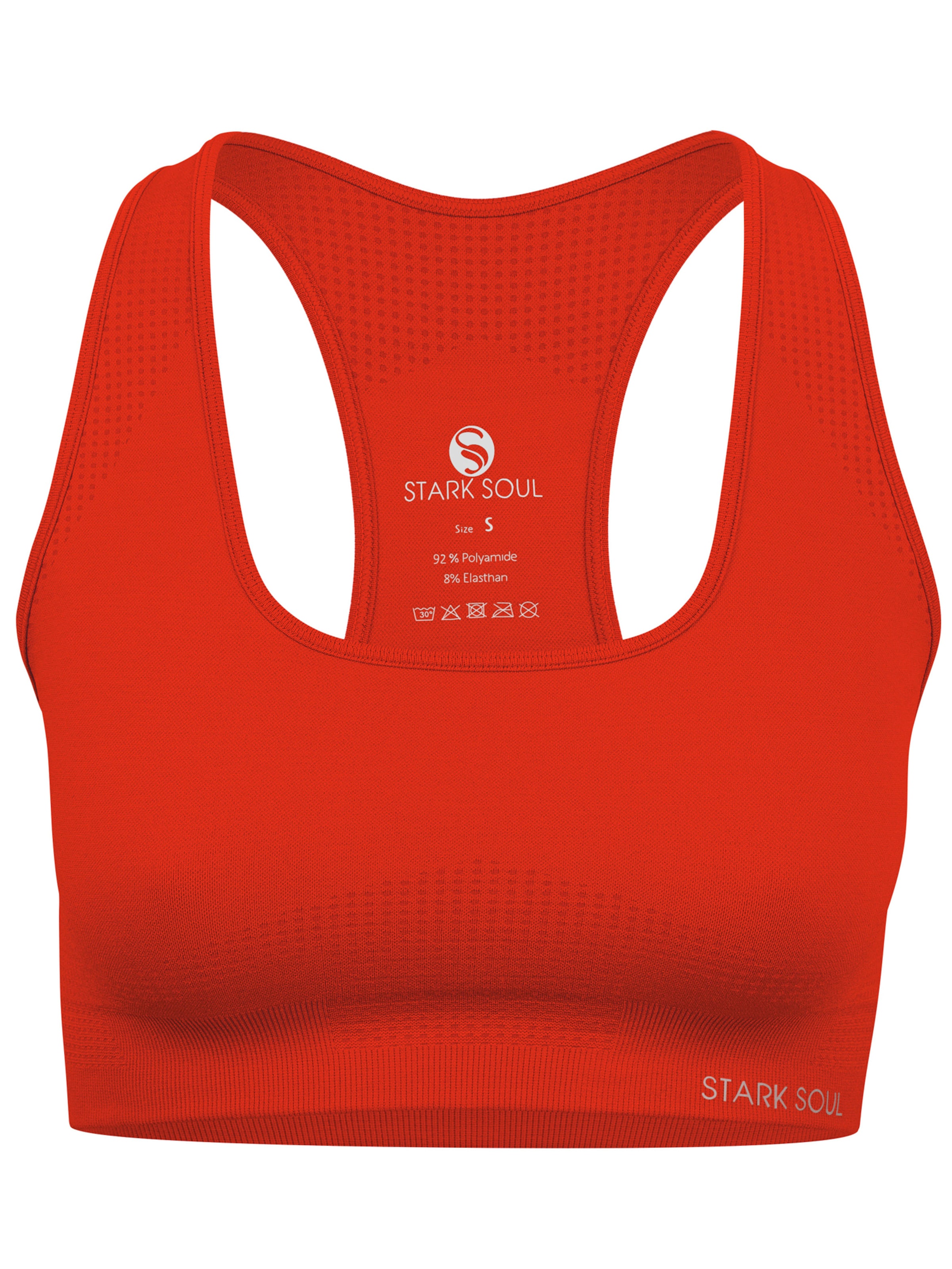 Reggiseno sportivo di Stark Soul in rosso: frontale