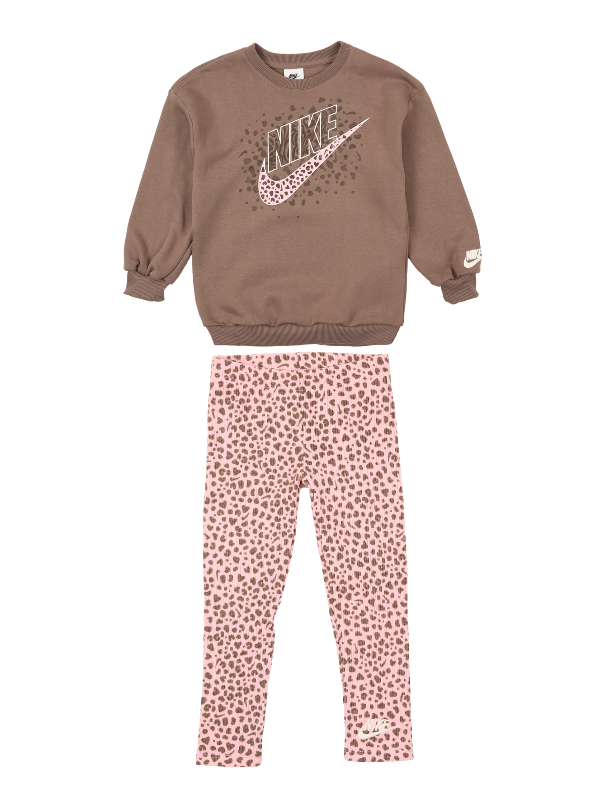 Nike Sportswear Σετ σε καφέ: μπροστά