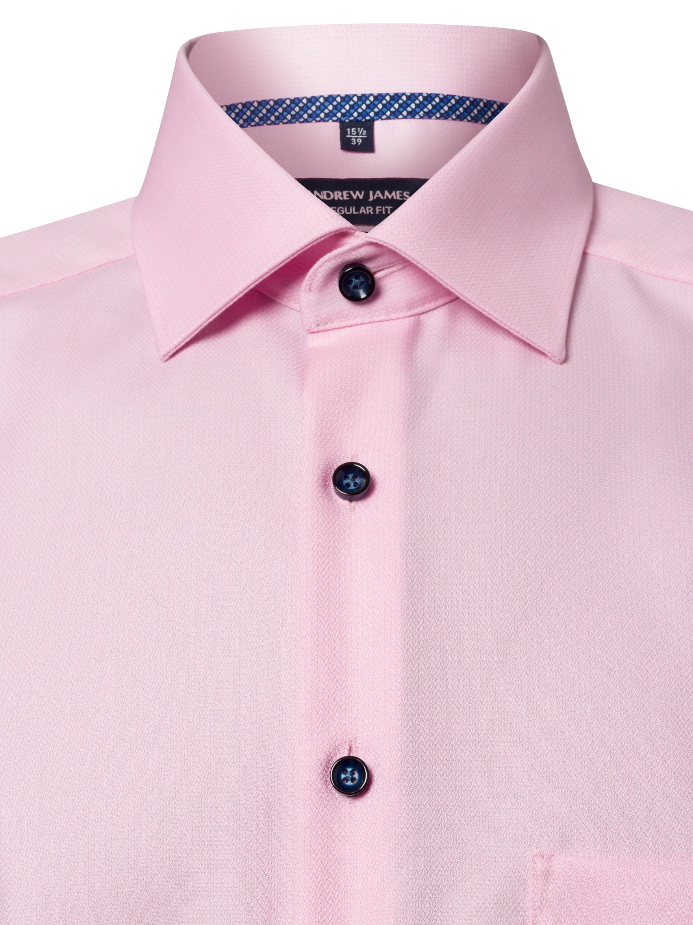 Andrew James Regular Fit Businesshemd ' ' in Pink