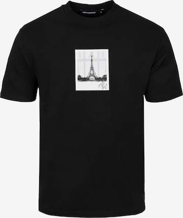 T-Shirt Karl Lagerfeld en noir : devant
