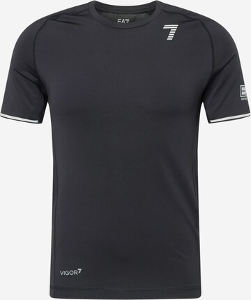 EA7 Emporio Armani Funkční tričko – černá: přední strana