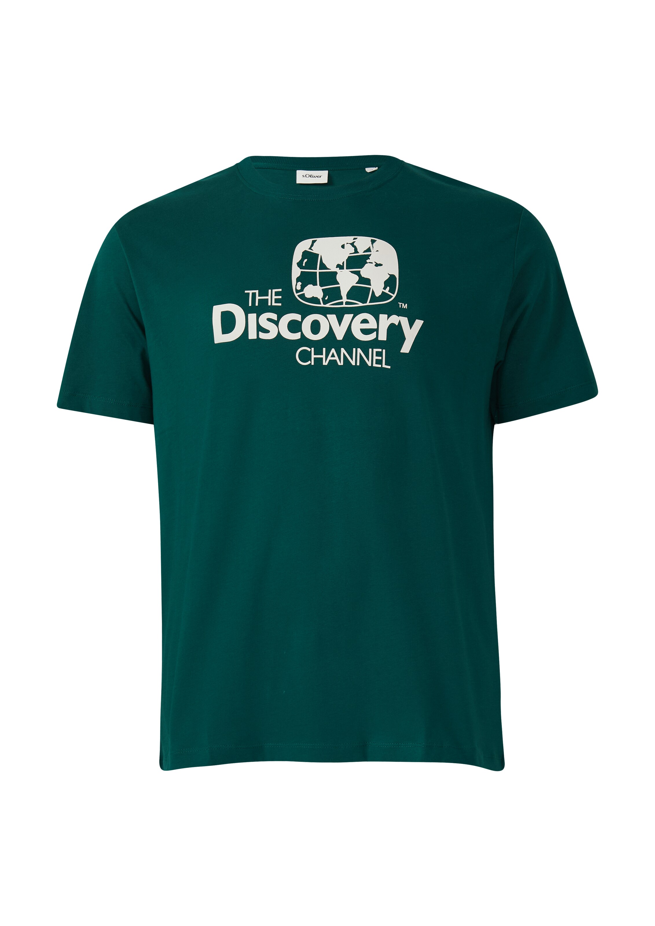 s.Oliver Men Big Sizes Shirt in Green: front