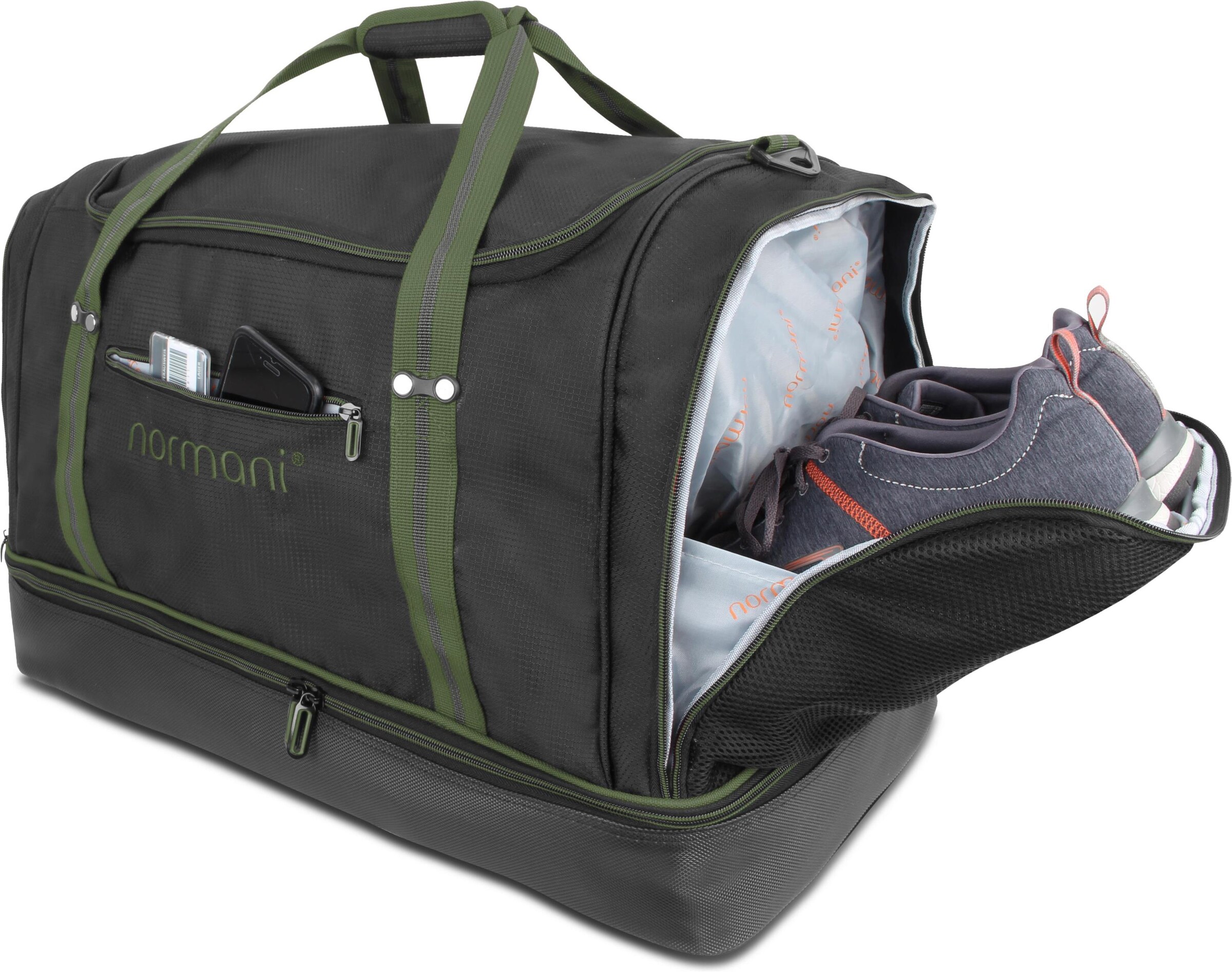 Borsa sportiva 'Nordpass' di normani in nero