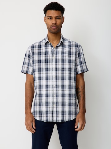 PADDOCKS Regular Fit Hemd in Blau: Vorderseite