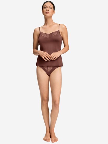 Haut ' Azelia ' Hanro en marron