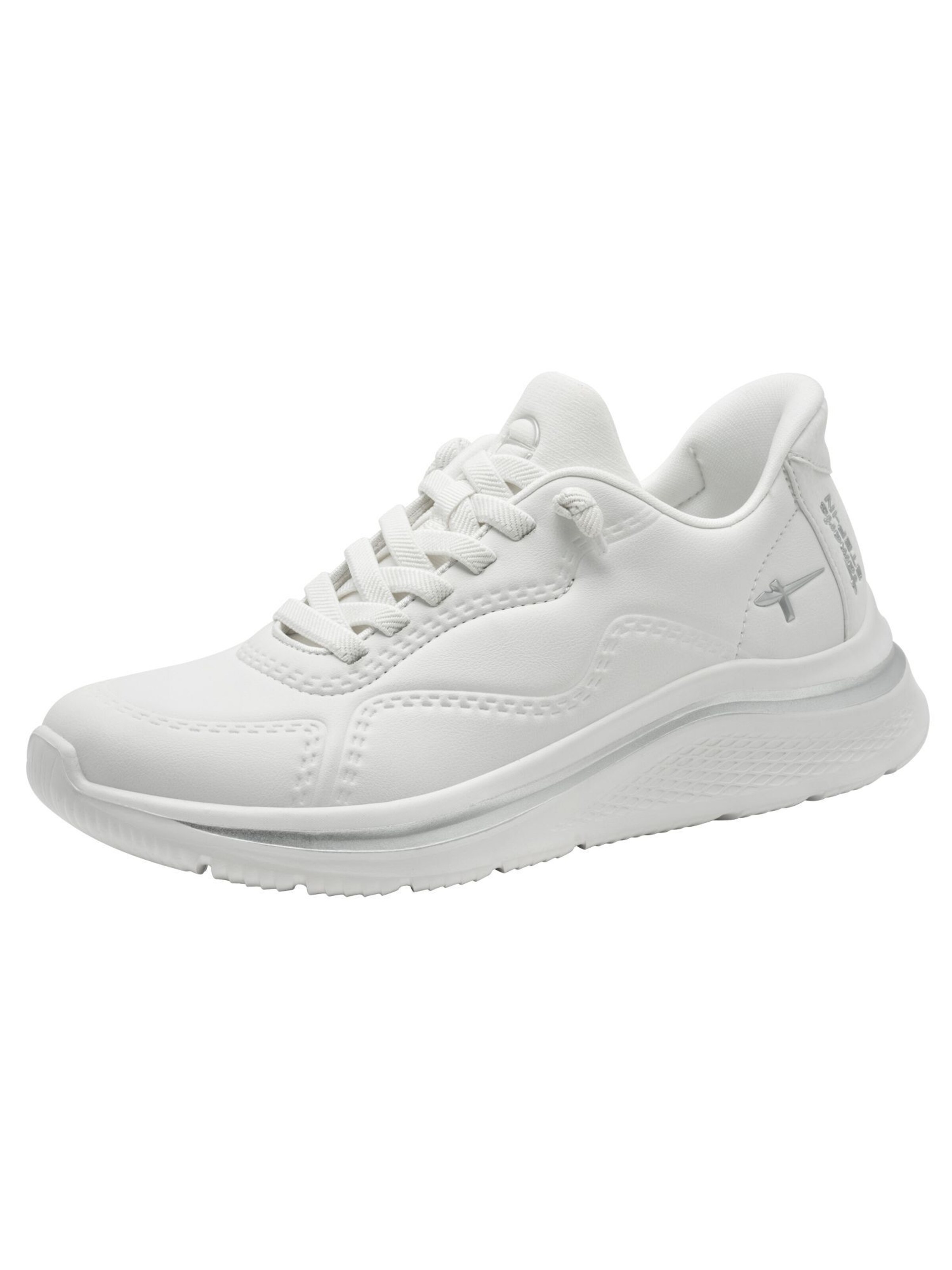 Tamaris Platform trainers in White: front