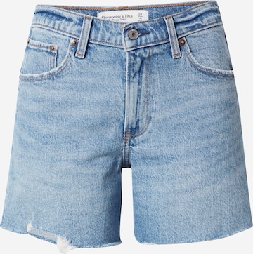 Regular Jeans de la Abercrombie & Fitch pe albastru: față