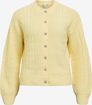 OBJECT Knit cardigan in Yellow: front