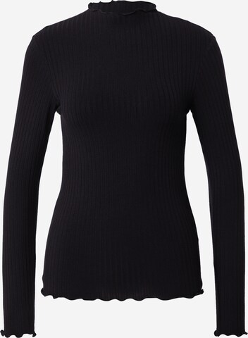 T-shirt MADS NORGAARD COPENHAGEN en noir : devant