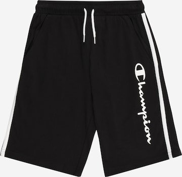 Champion Authentic Athletic Apparel Lużny krój Spodnie w kolorze czarny: przód