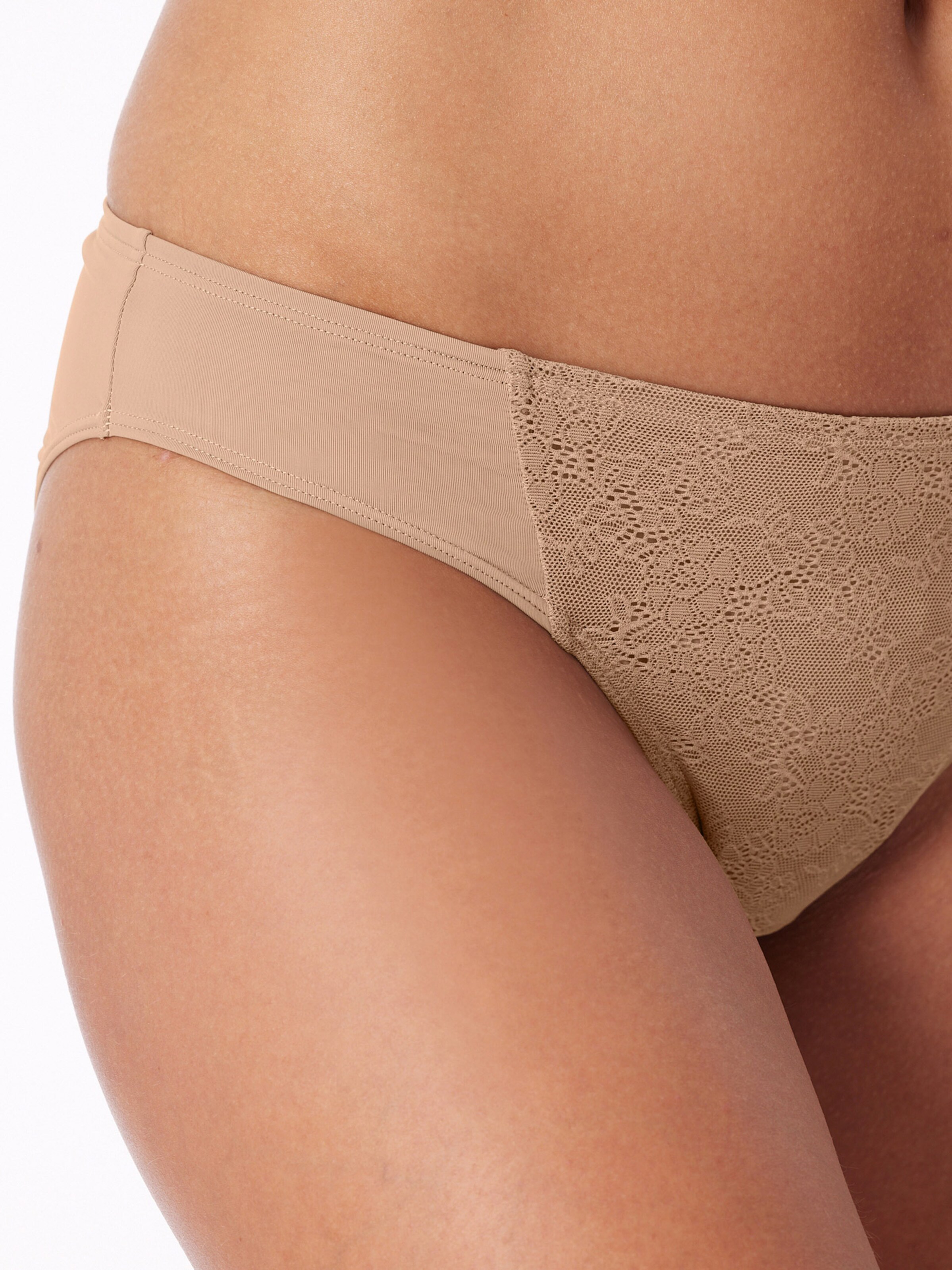 Slip ' Air blickdichte Spitze ' SCHIESSER en beige
