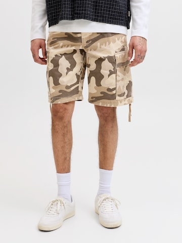 JACK & JONES Regular Карго панталон 'JPSTCOLE FRANK' в зелено: отпред