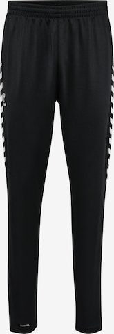 Hummel Zúžený Sportovní kalhoty – černá: přední strana