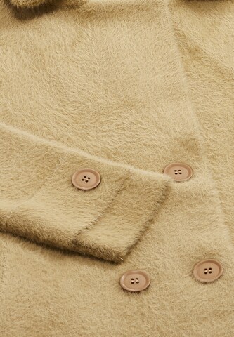 YASANNA Knitted Coat in Brown