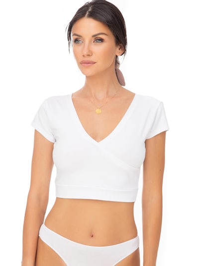 Evoni Top 'aus Baumwolle Bauchfrei' in White, Item view