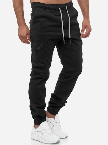 Tazzio Regular Cargohose '16610' in Schwarz
