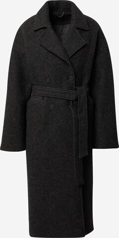 A LOT LESS Between-Seasons Coat 'Laila' in Black: front