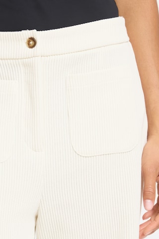 ICHI Wide leg Trousers 'IHKate' in Beige