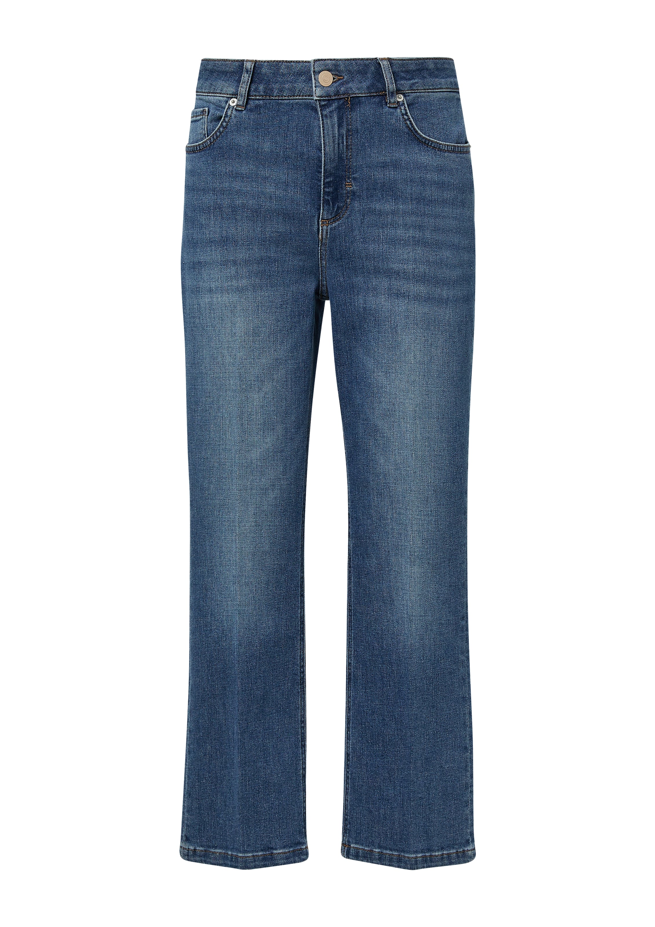 évasé Jean comma casual identity en bleu : devant