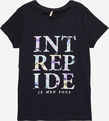 T-Shirt 'Penelope' KIDS ONLY en bleu : devant