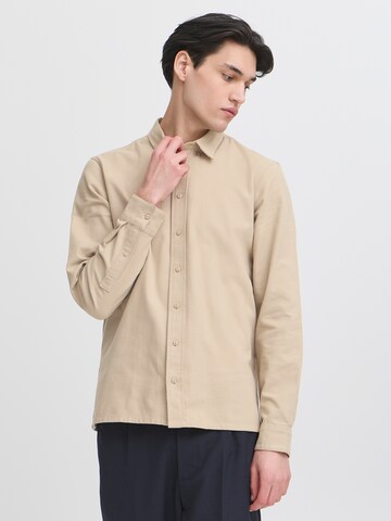 Casual Friday Regular Fit Skjorte 'CFARSEN' i beige: forside