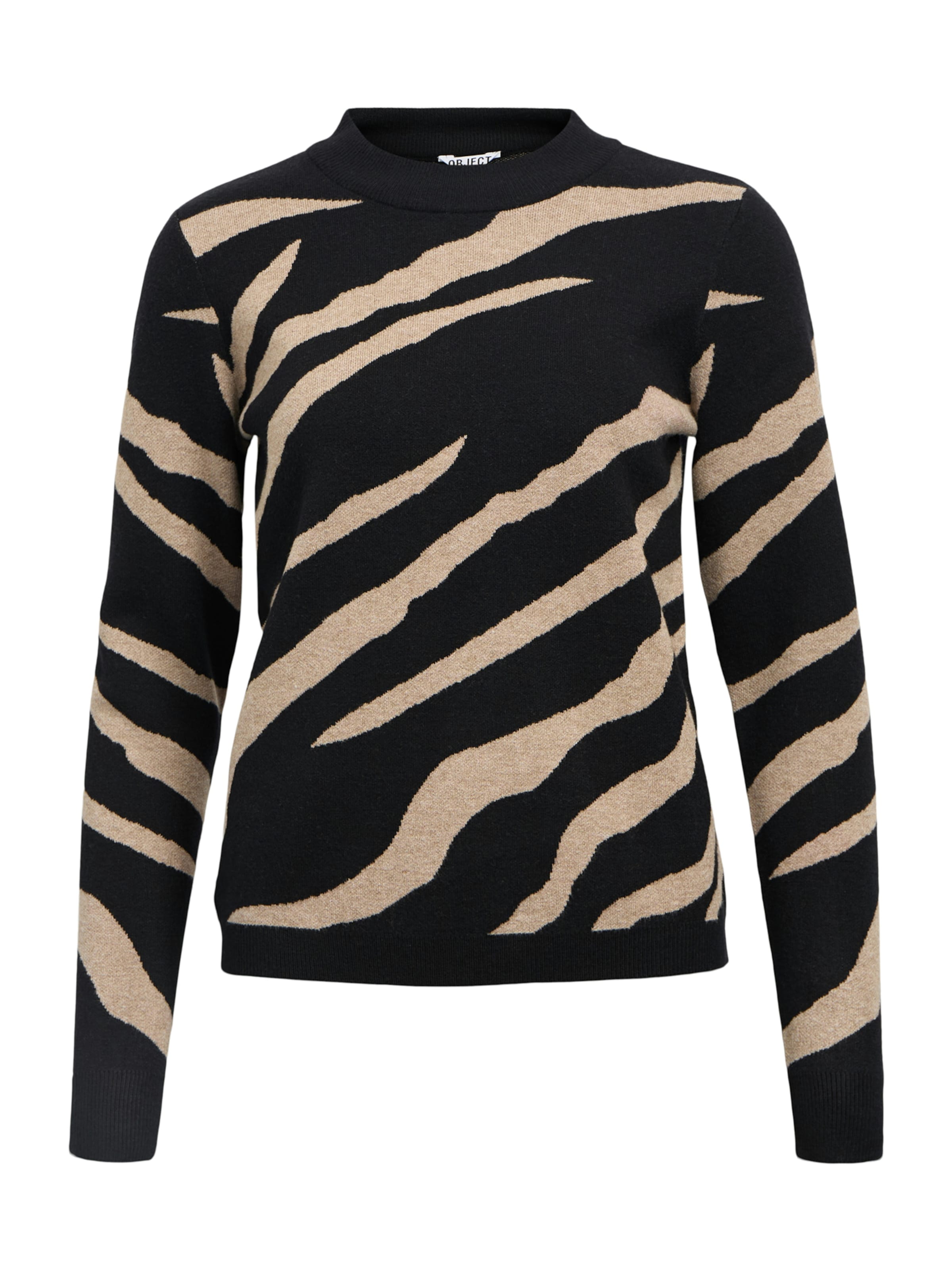 OBJECT Trui 'OBJRAY' in Zwart: voorkant