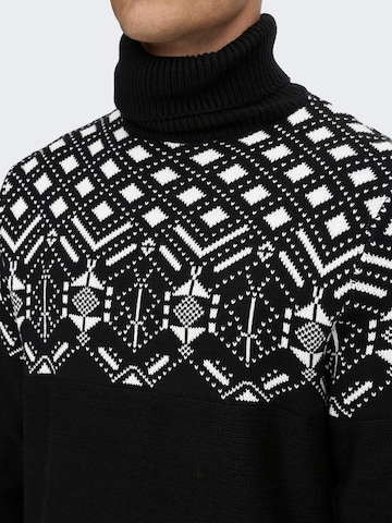 Pull-over Only & Sons en noir