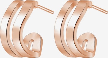 Boucles d'oreilles Hey Happiness en or : devant