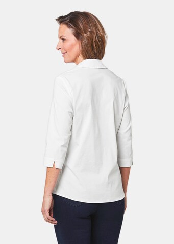 Goldner Blouse in Wit
