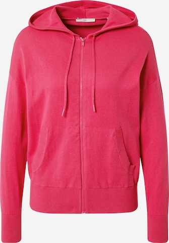 ESPRIT Knit cardigan in Pink: front