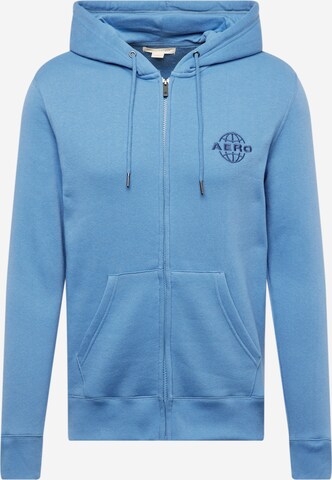 AÉROPOSTALE Sweatjacke in Blau: predná strana