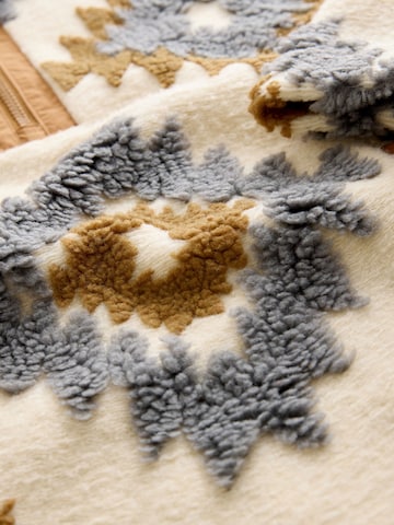 Next Fleecová mikina 'Premium Aztec' – béžová