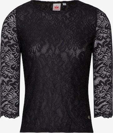 SPIETH & WENSKY Klederdracht blouse 'Alheim' in Zwart: voorkant