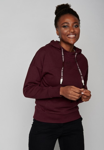 GREENBOMB Sweatshirt 'Bike Outline' in Rood: voorkant