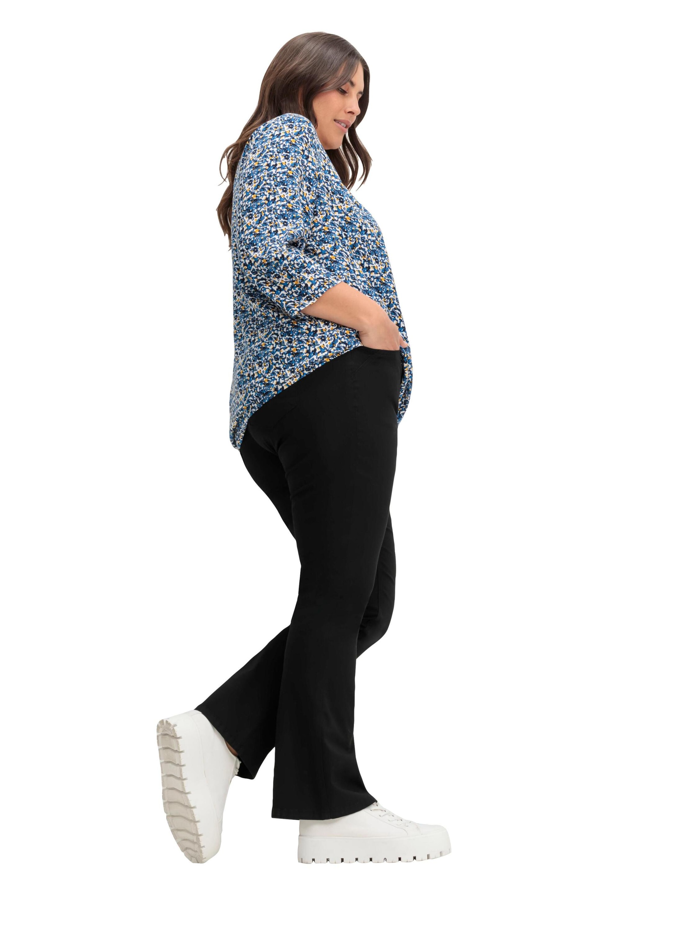 Bootcut Jeans 'Susanne' de la SHEEGO pe negru