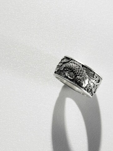 REYTEL Ring 'JAPANESE KOI CARPS AND WAVES' in Zilver