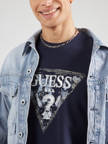 GUESS - Sudadera en azul