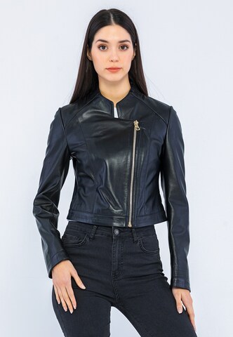 Giorgio di Mare Between-Season Jacket in Black: front